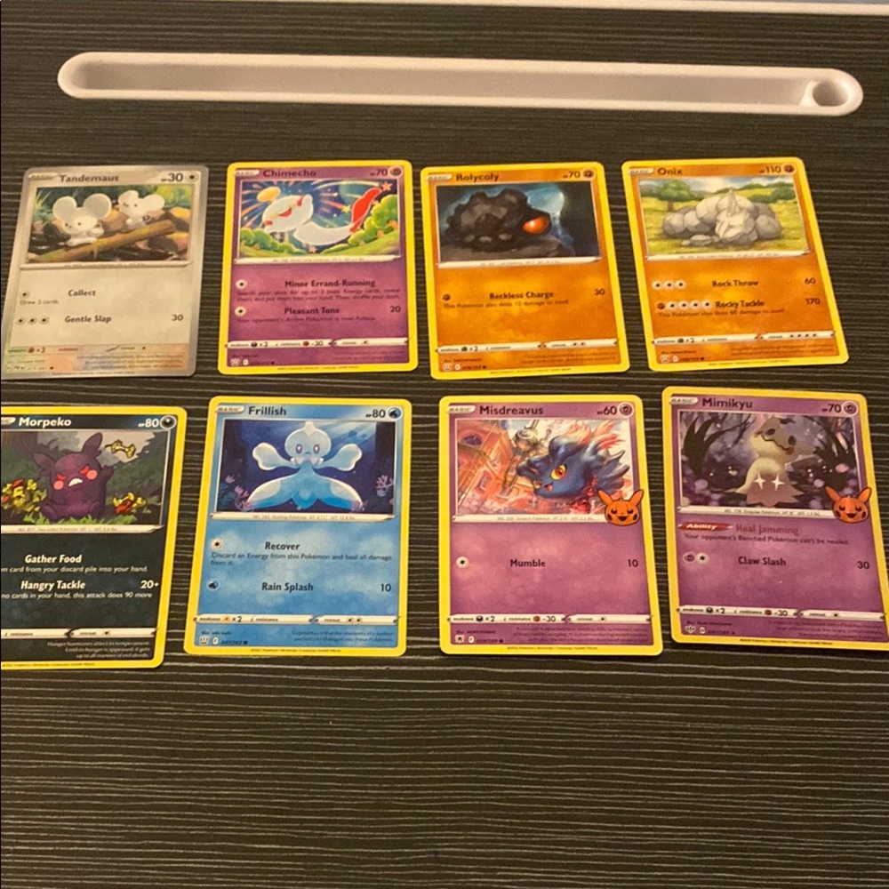 Pokemon Trading Cards Set of 8 Cards
